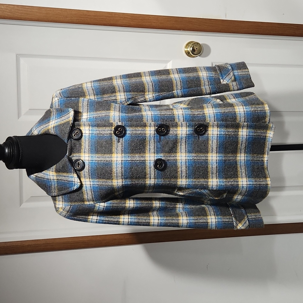 Plaid Peacoat